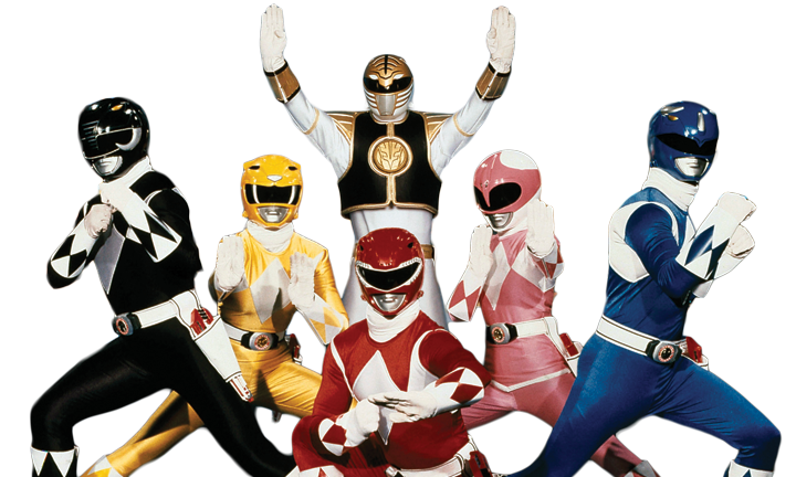 Group of original Power Rangers