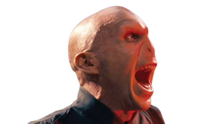 Lord Voldemort with caption 'Cause this is Thriller!'