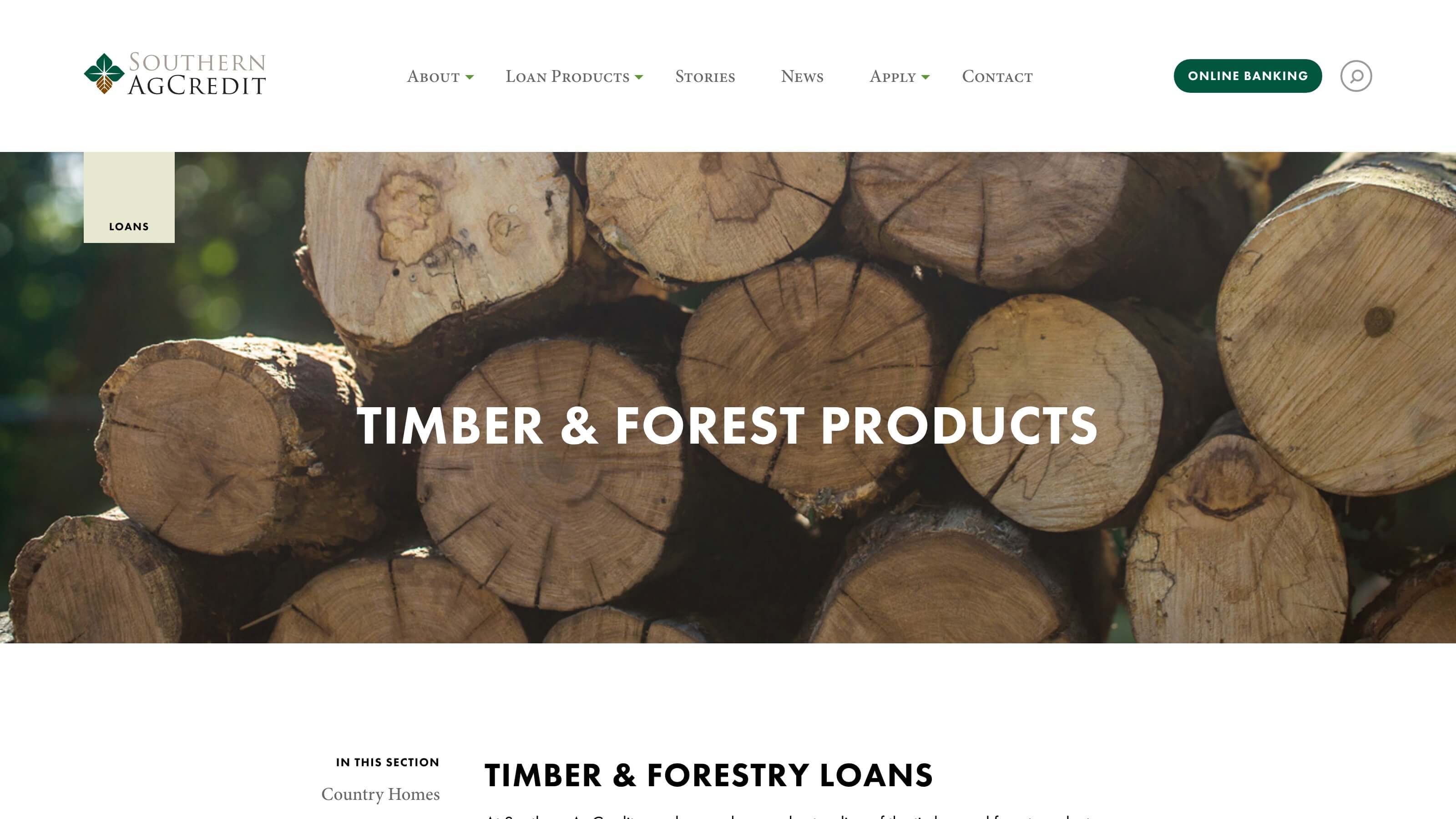 Comp showing timber and forest products page